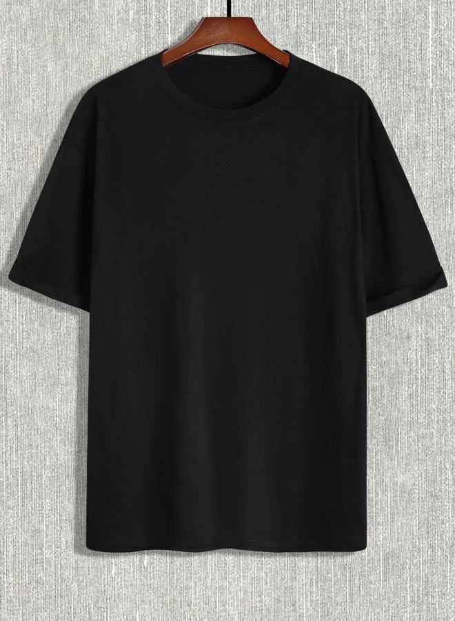 Take Two Men Relaxed Fit Black Short Sleeve T-Shirt